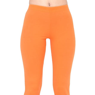 WOMEN ORANGE REGULAR LENGTH LEGGING