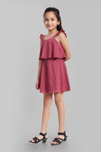 Girls Cotton Sleeveless Dress