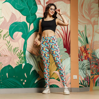 Womens Printed Cotton Leggings - Floral Elegance with Supreme Comfort