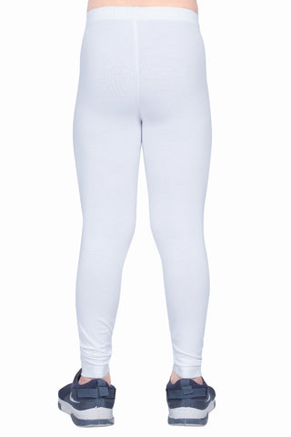 ONE SKY GIRLS WHITE SOLID LEGGINGS