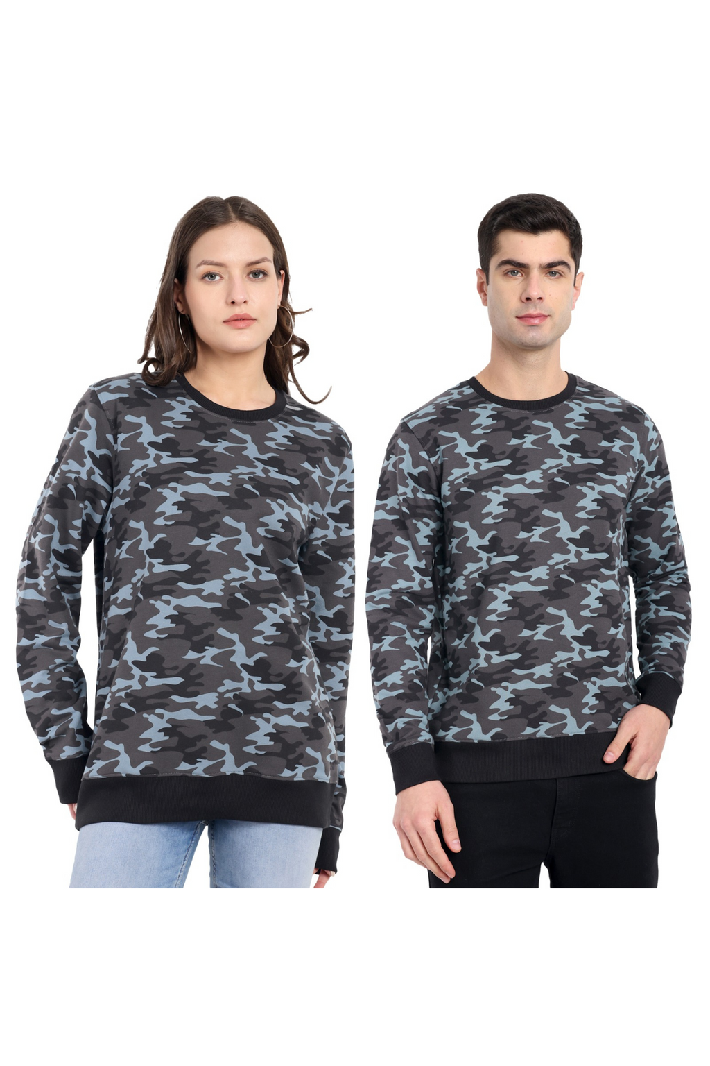 Unisex Cement Camouflage Oversized Sweatshirt