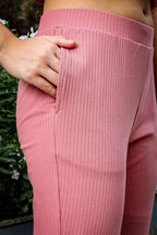 Womens Full Sleeve Top & Slit Cut Pant Co-Ord Set