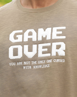 MENS GAME OVER PRINTED SWEATSHIRT