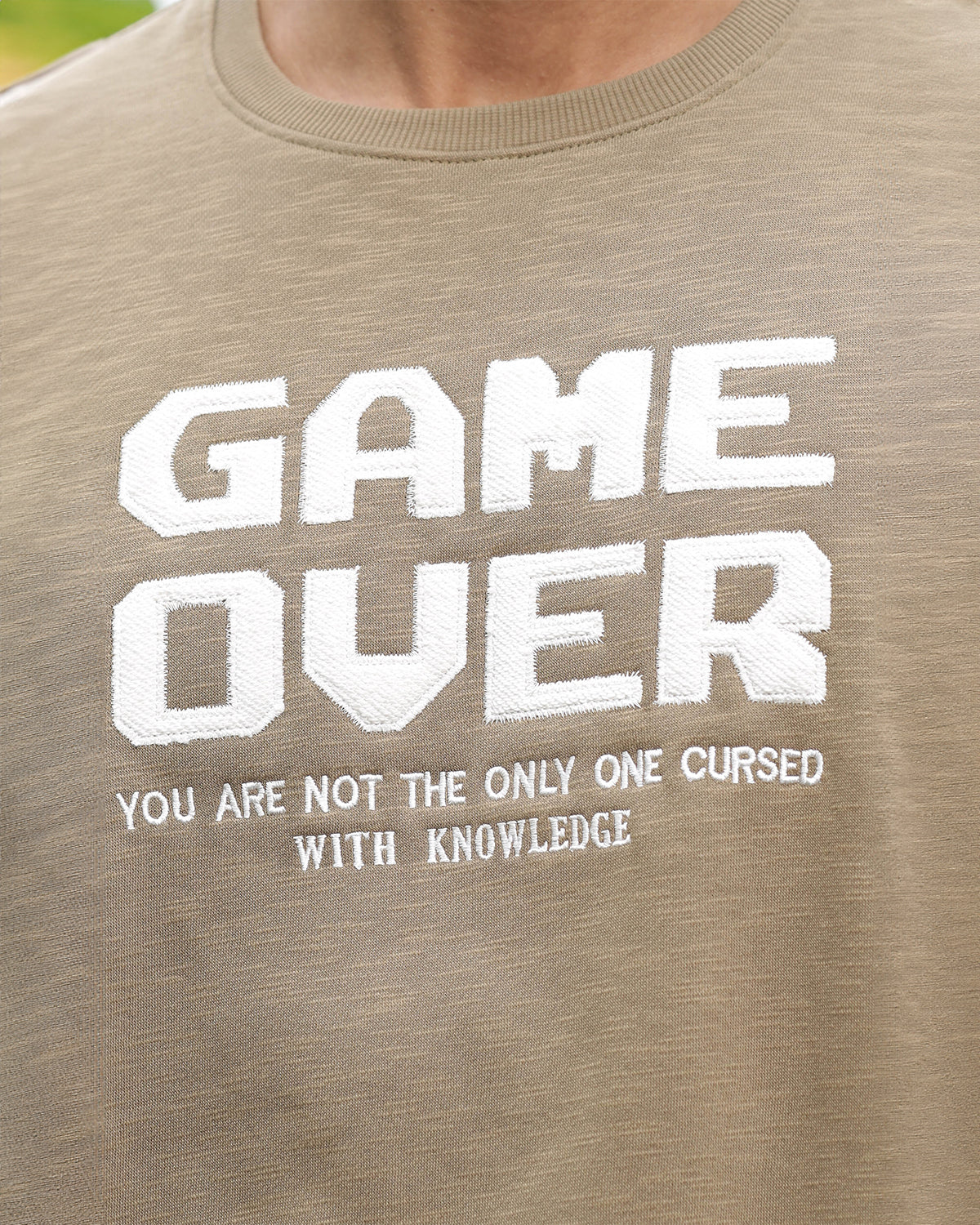 MENS GAME OVER PRINTED SWEATSHIRT