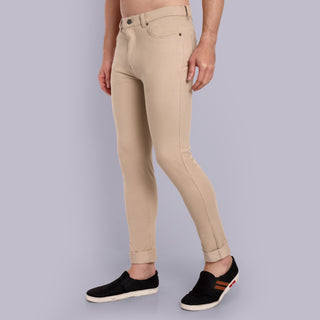 Men Beige Casual Casual Pant