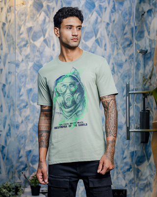 Men's Sea Grass Graphic Tshirt with Rubber Print