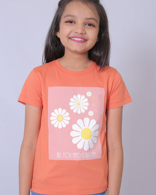 Girls Terra Floral Printed T-Shirt