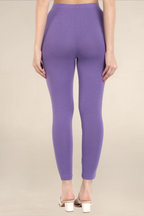 Women Light Lavender Ankle Length Legging