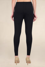 Women Black Breathable Long Length Legging