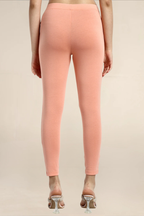 Women Papaya Peach Ankle Length Legging