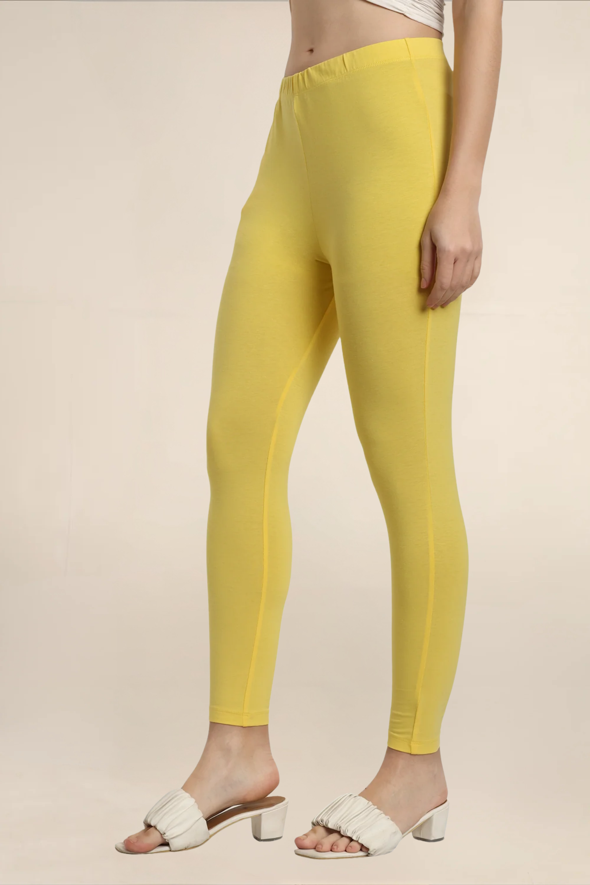 Women Sun Flower Ankle Length Legging