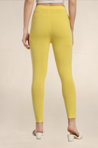 Women Sun Flower Ankle Length Legging