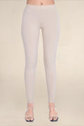Women Beige Breathable Long Length Legging