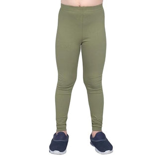 GIRLS OLIVE LONG LENGTH LEGGING