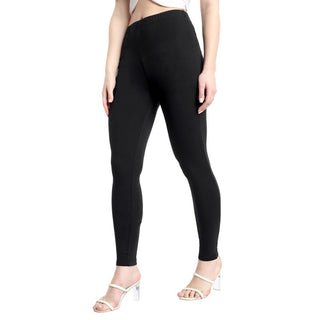 WOMENS BLACK REGULAR LENGTH POCKET LEGGING