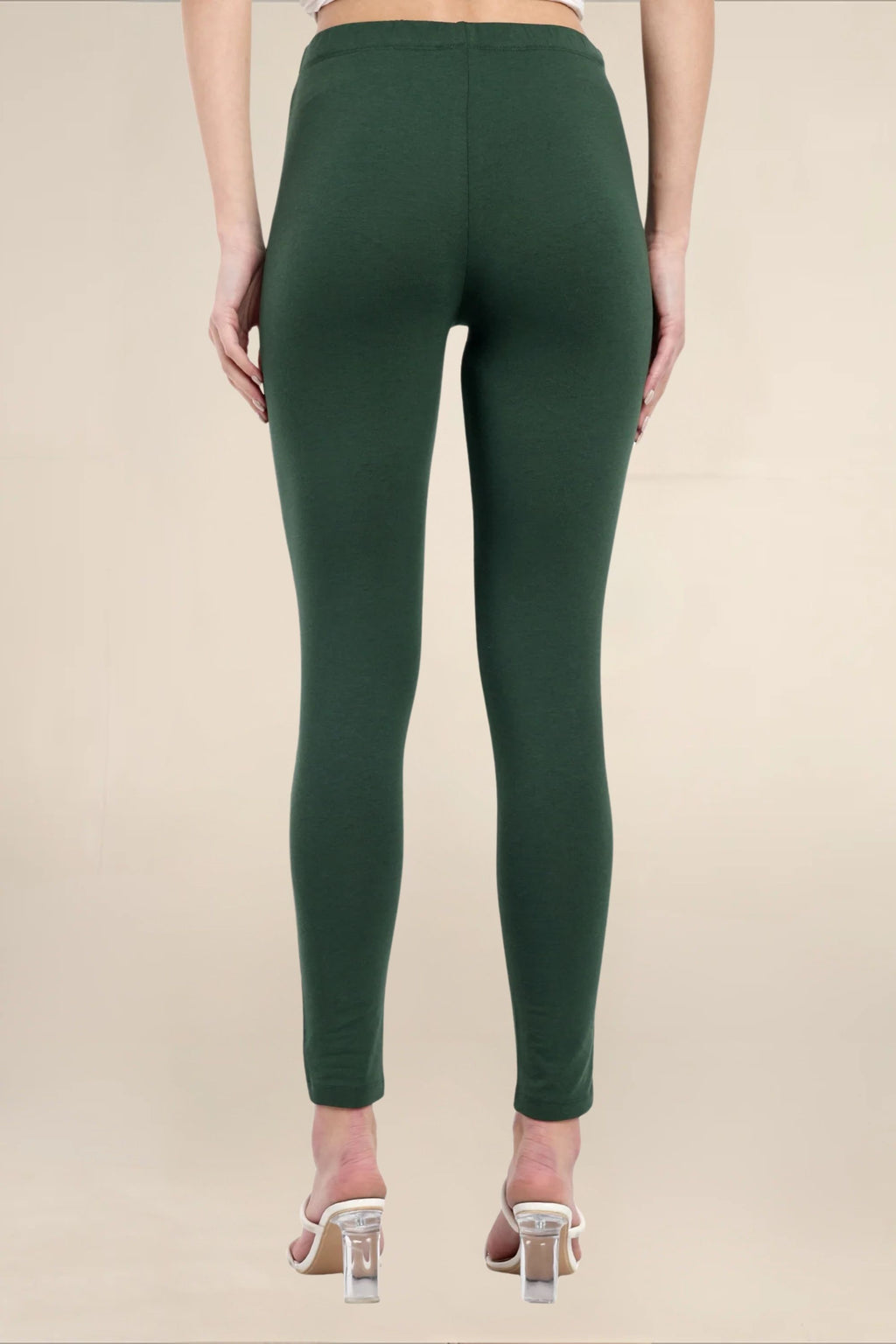 Women Military Green Regular Legging