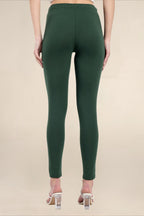 Women Military Green Regular Legging