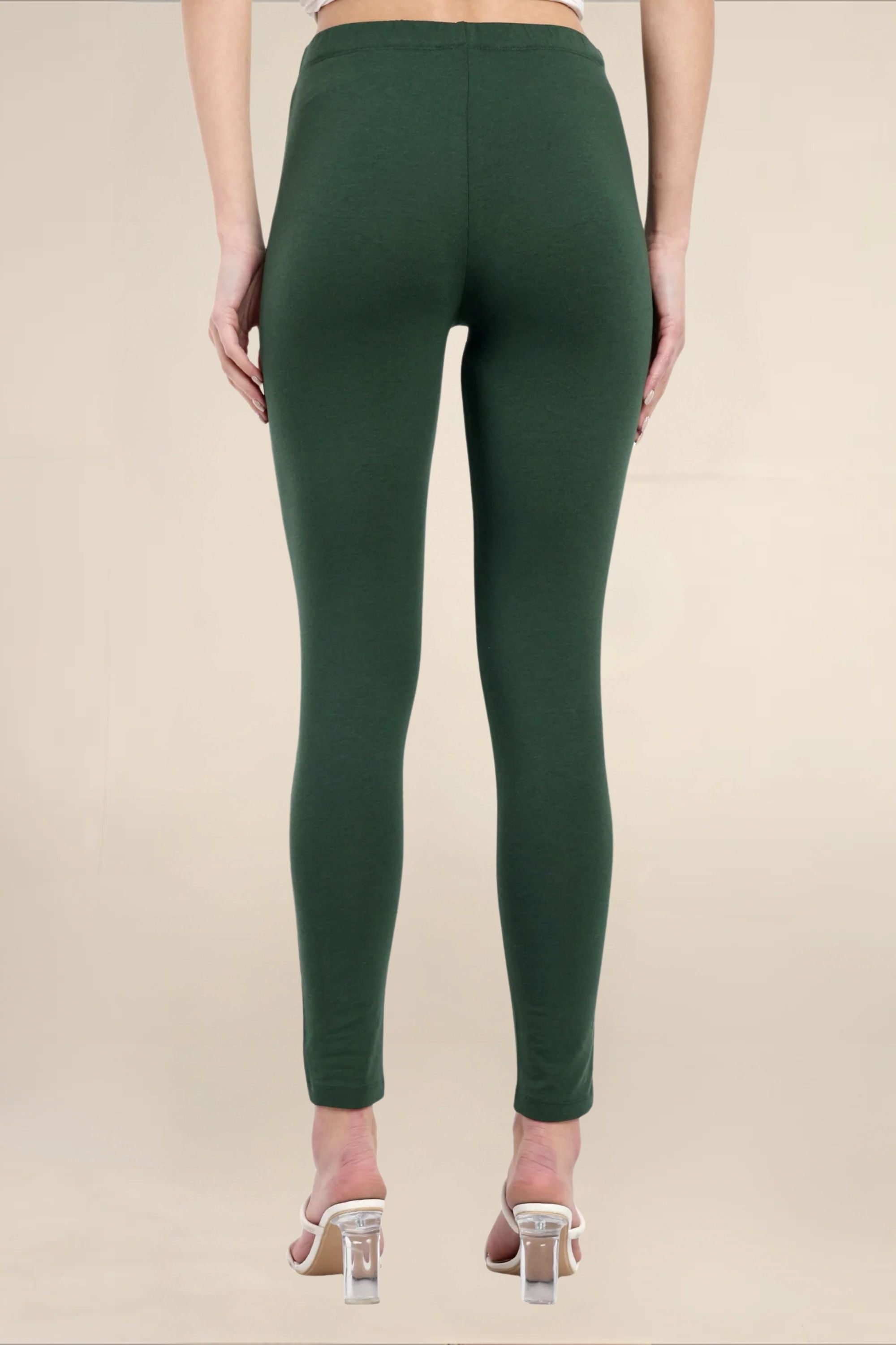 Women Military Green Regular Legging