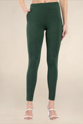 Women Military Green Regular Legging