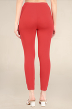 Women Crimson Ankle Length Legging