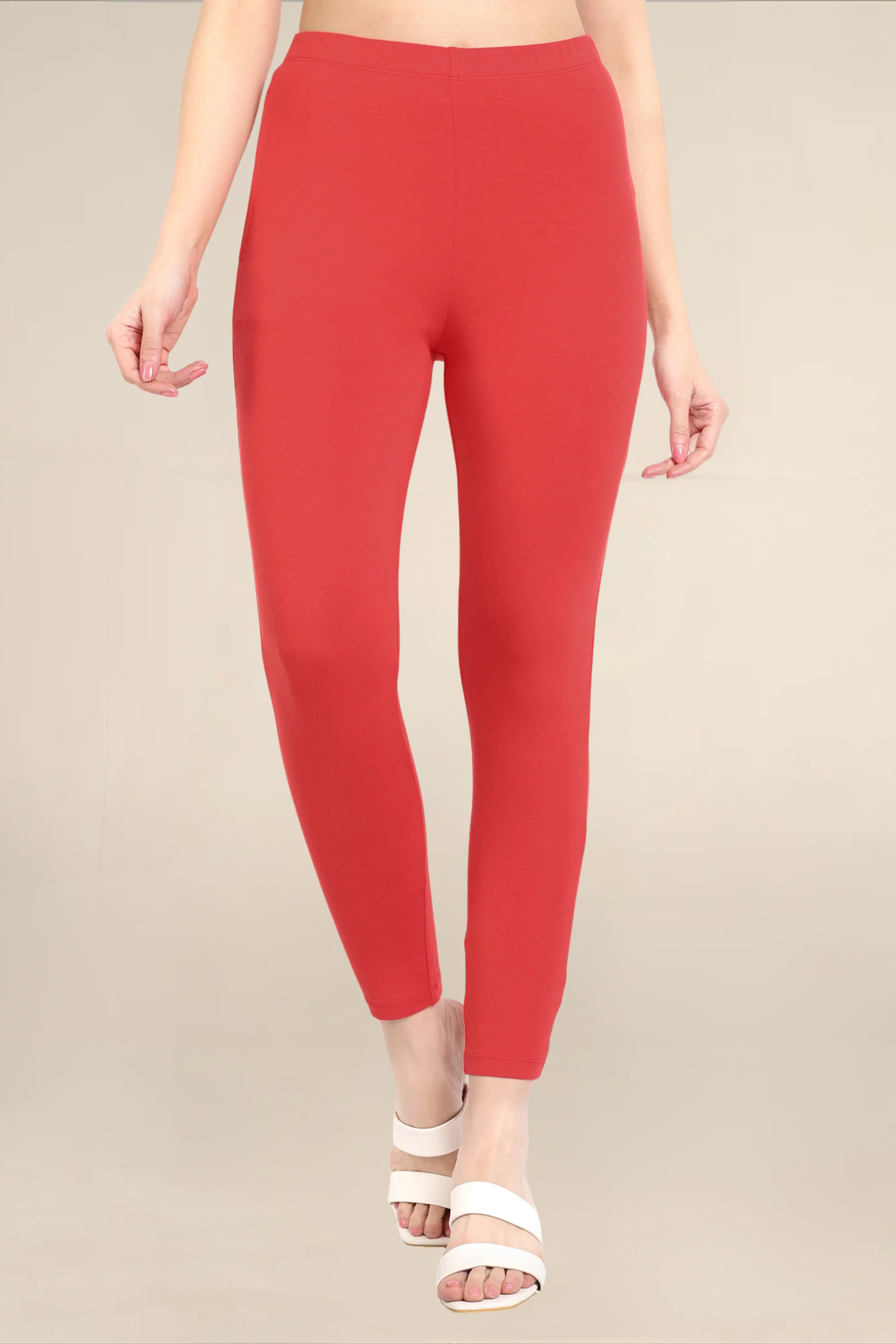 Women Crimson Ankle Length Legging