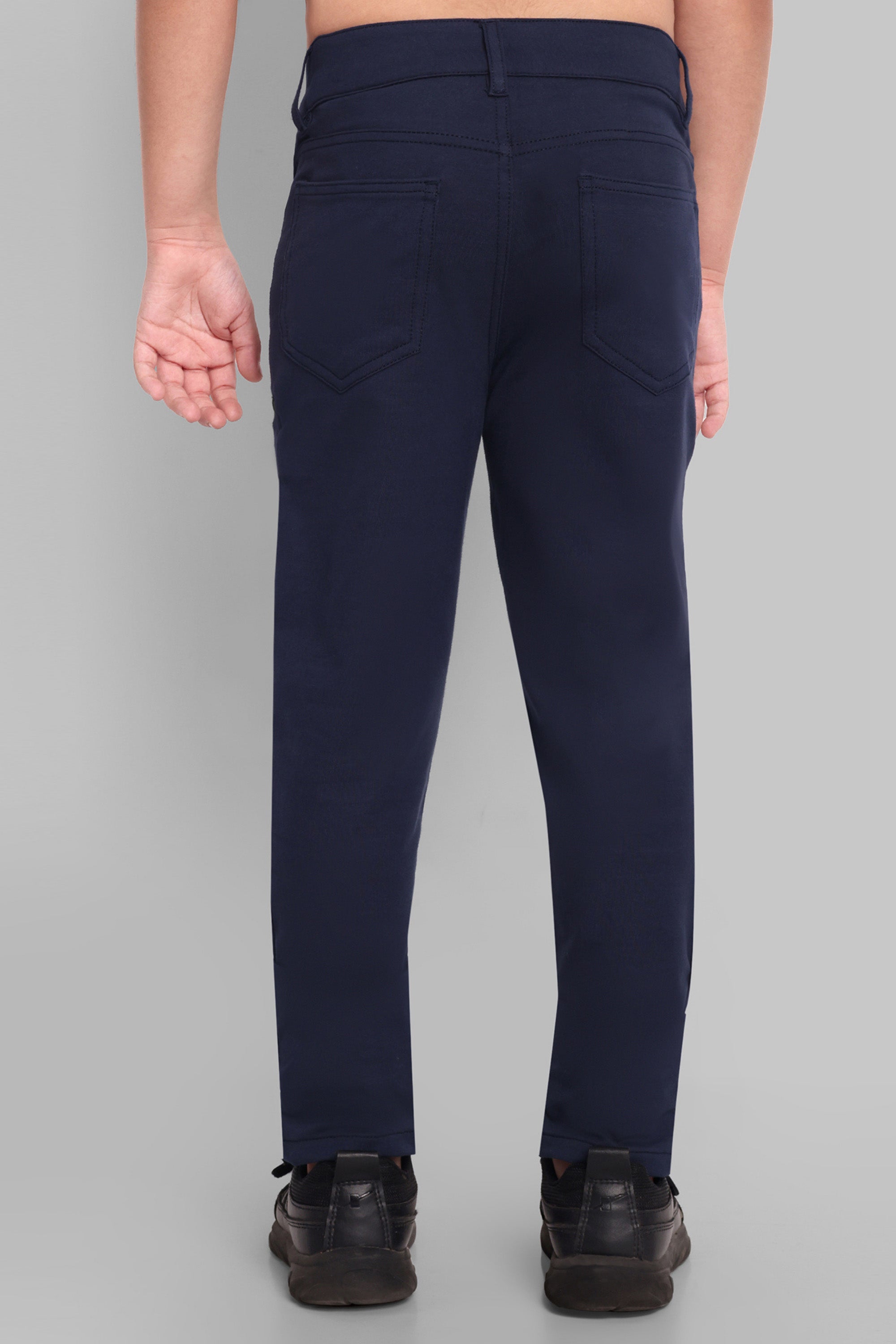 BOYS REGULAR FIT BLUE CAUSAL PANT
