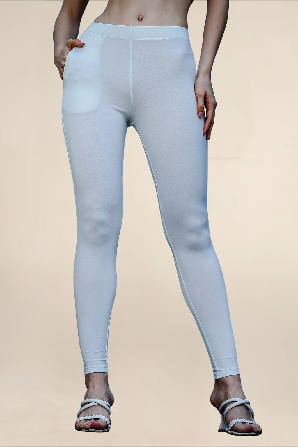 Women Water Blue Regular Legging