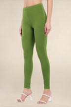 Women Green Regular Legging