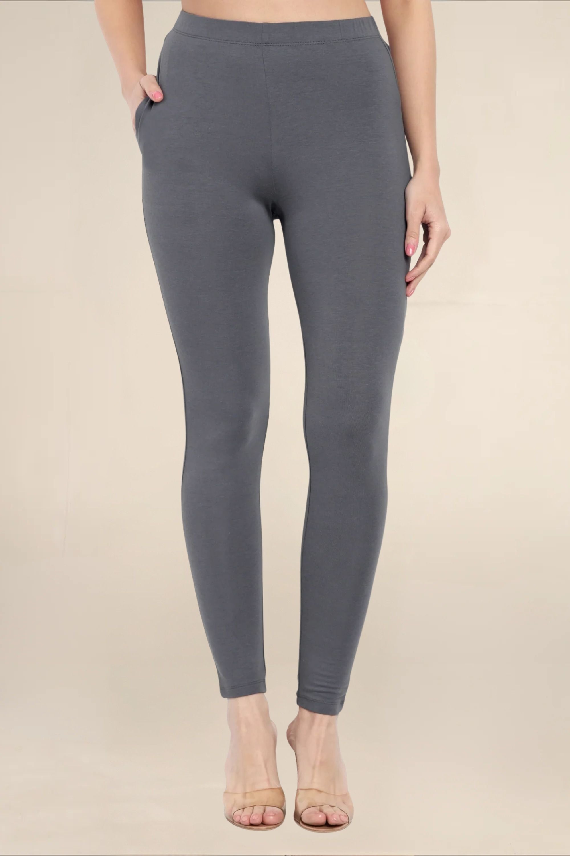 Women Fossil Grey Regular Legging