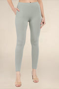 Women Fog Grey Regular Legging