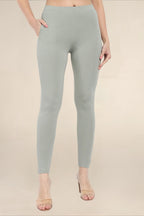 Women Fog Grey Regular Legging