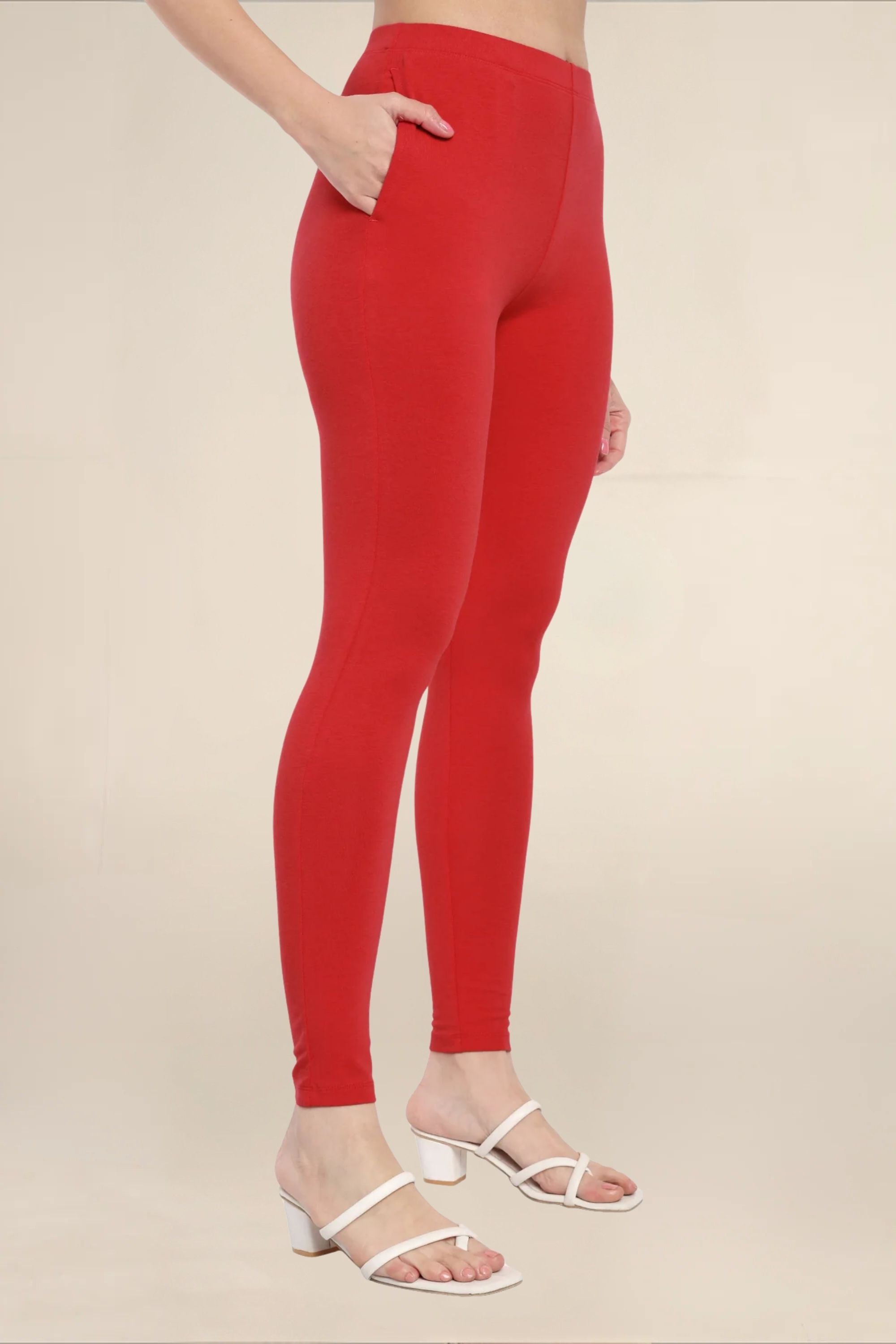 Women Bright Fuchsia Regular Legging