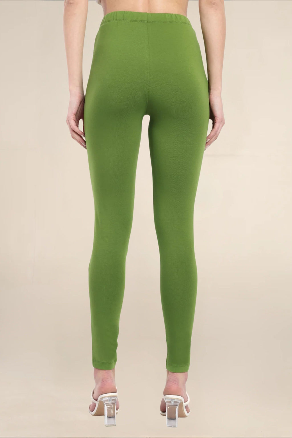 Women Green Regular Legging