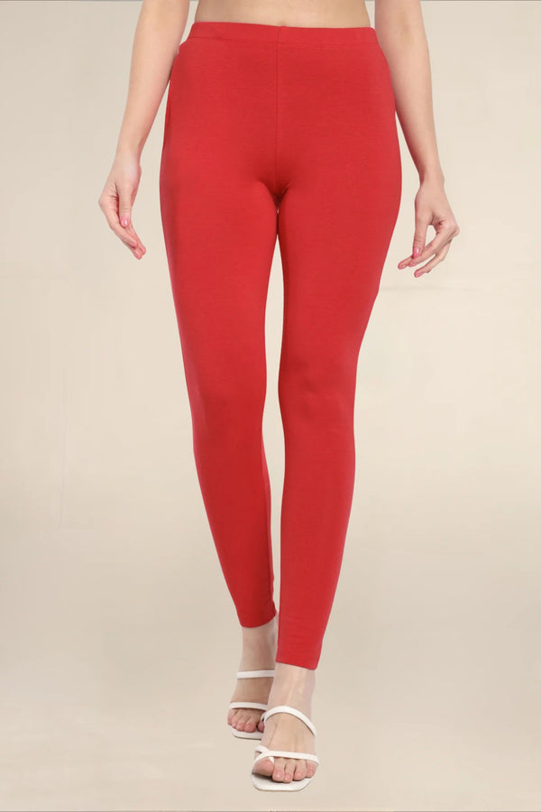 Women Bright Fuchsia Regular Pocket Legging