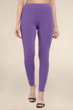 Women Light Lavender Regular Legging