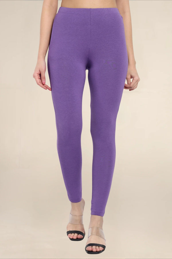 Women Light Lavender Regular Pocket Legging