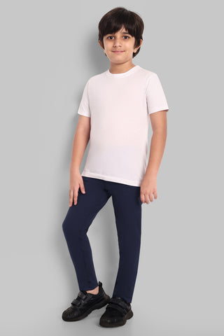 BOYS REGULAR FIT BLUE CAUSAL PANT