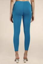 Women Blue Ankle Length Legging