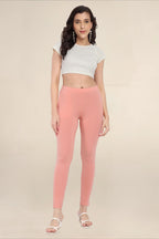Women Papaya Peach Regular Legging