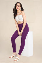 Women Violet Regular Legging