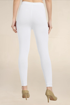 Women White Ankle Length Legging