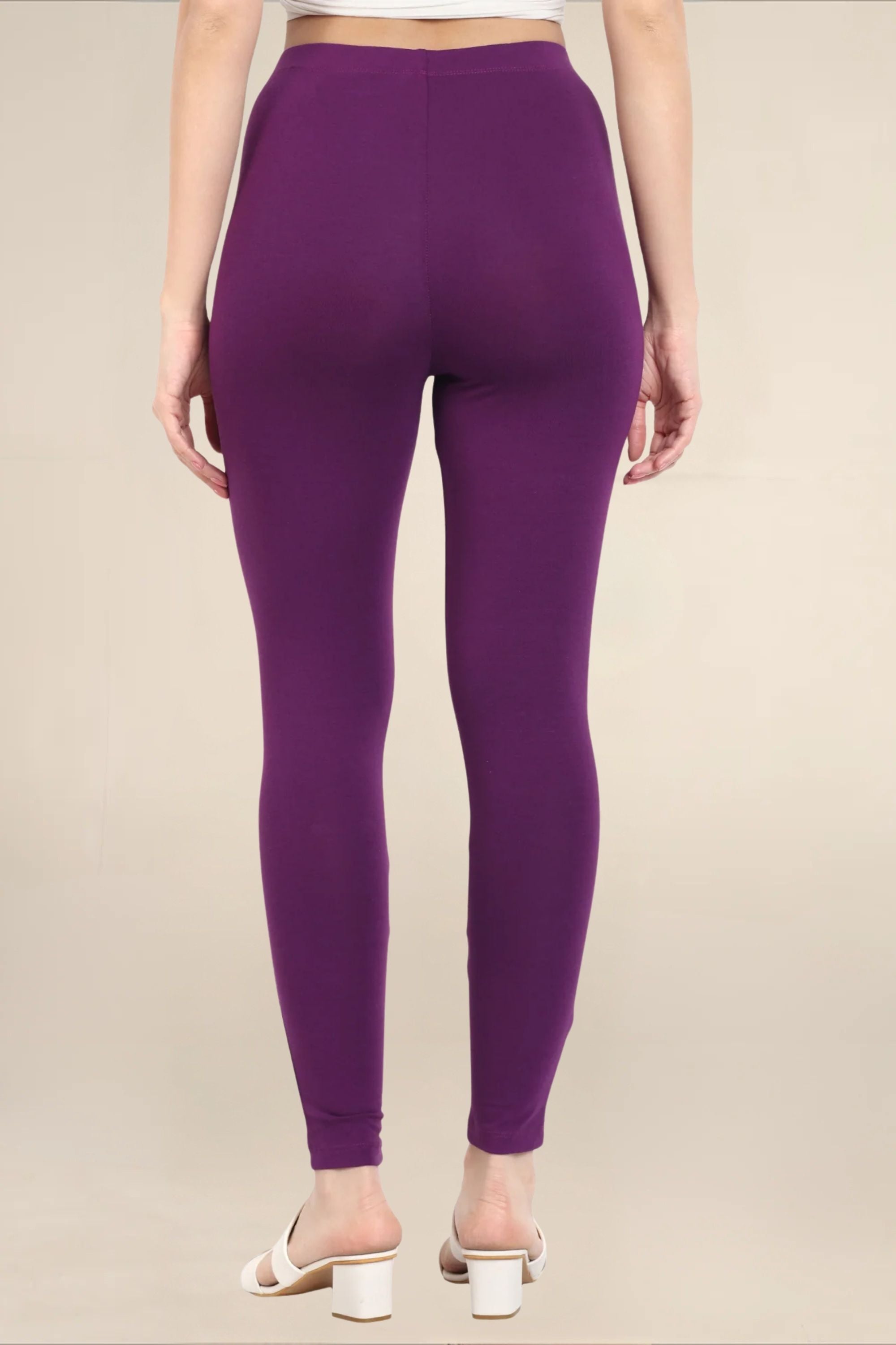 Women Violet Regular Legging