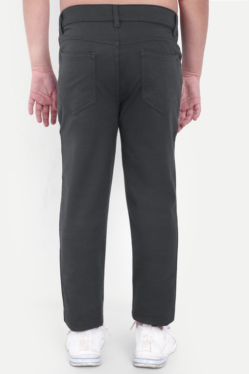 BOYS REGULAR FIT BLUE CAUSAL PANT