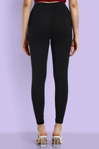 ONE SKY WOMEN BLACK SOLID LEGGINGS