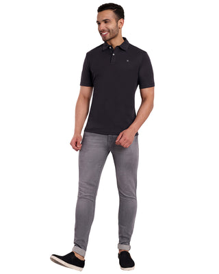 Men Black Polo T-Shirt