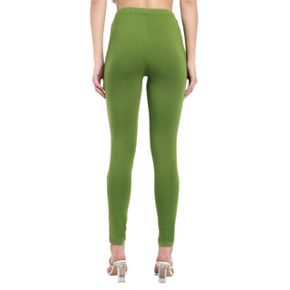 Women Green Regular Legging