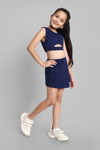 Girls Stylish Top & Skirt Co-ord Set