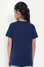 Girls' Round Neck Graphic T-Shirt