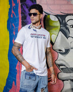 Men's White Color "Suave" Embroidered Pure Cotton Tshirt