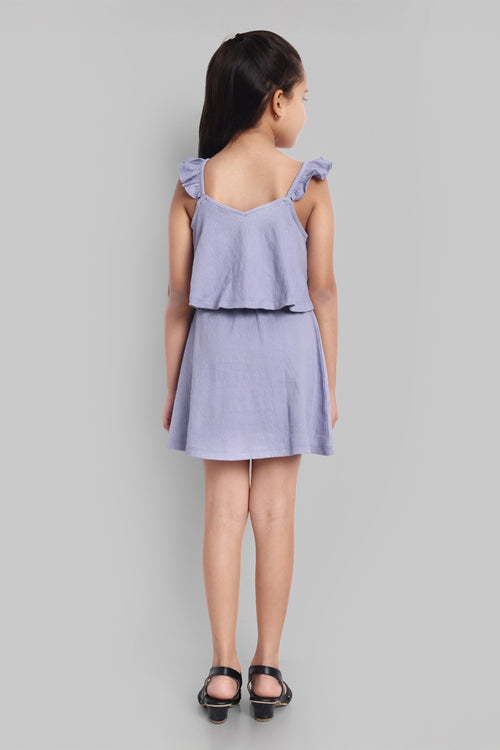 Girls Cotton Sleeveless Dress